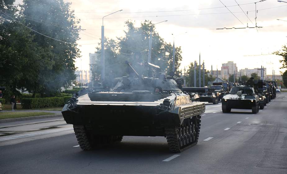 В Гродно прошла репетиция парада ко Дню Независимости