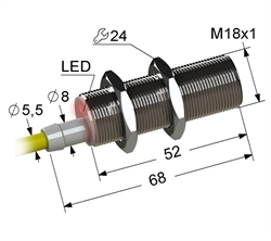 Датчик индуктивный бесконтактный PS2-18M68-12B11-Z