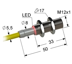 Датчик индуктивный бесконтактный PS2-12M73-6B11-Z