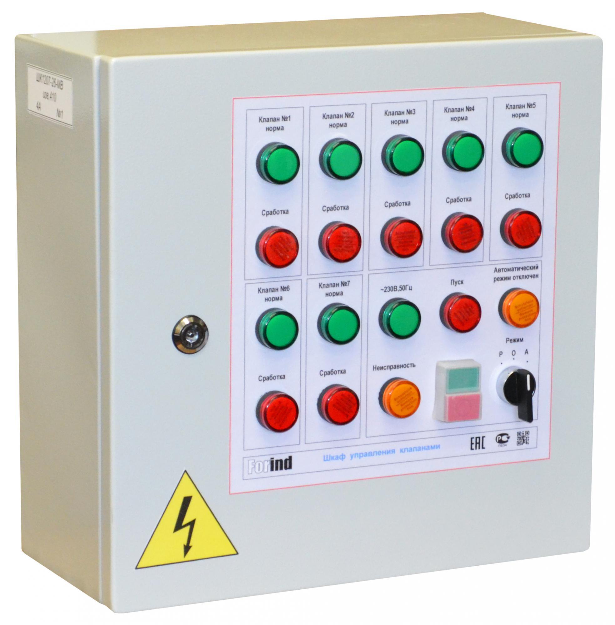 Шкаф управления клапанами ШК1207-26-СВ СВТ58.701.000-07