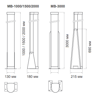 Башня для активного ИК извещателя MB300