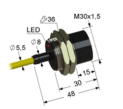 Датчик индуктивный бесконтактный PS2-30M48-15N11-Z