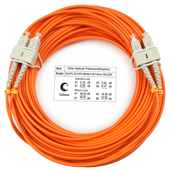 Патч-корд оптический FOP-62-SC-SC-15m (7624c)