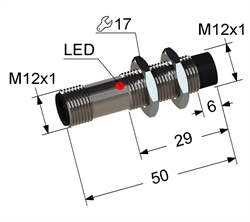 Датчик индуктивный бесконтактный PS2-12M50-4N41-C4