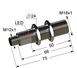 Датчик индуктивный бесконтактный PS2-18M75-5B51-C4