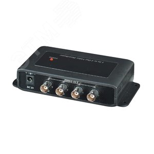 Разветвитель BNC 1 вход - 4 выхода, AC 24V, DC 12V CD104 SC&T