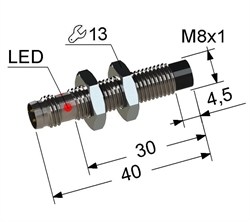Датчик индуктивный бесконтактный PS2-08M40-3N11-C3