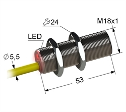 Датчик индуктивный бесконтактный PS2-18M53-8B21-K