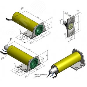 Замок электромеханический с толкателем Promix-SM104.10 Promix