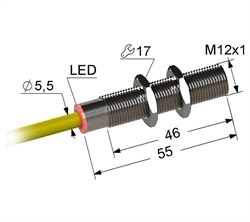 Датчик индуктивный бесконтактный PS2-12M55-4B41-K