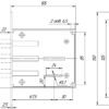 Замок врезной сувальдный Меттэм ЗВ8 802.0.0-14 (3 ключа)