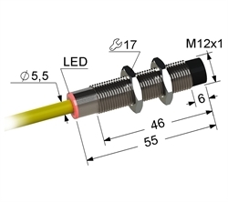 Датчик индуктивный бесконтактный PS2-12M55-4N31-K