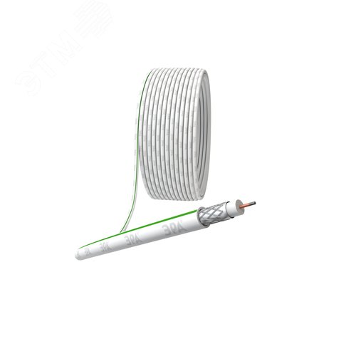 Кабель коаксиальный SAT 703 B 75 Ом CCS, оплётка Al 75% PVC белый 10м ЭРА SIMPLE SL-B-75-PVC10 Б0044609 ЭРА