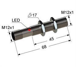 Датчик индуктивный бесконтактный PS2-12M68-2B51-C4