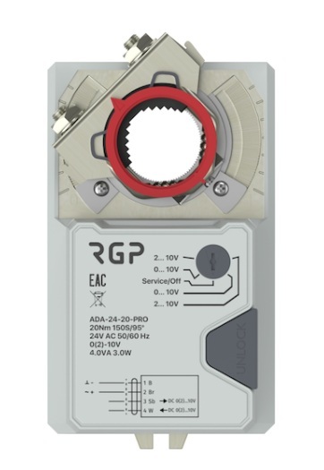Электропривод воздушной заслонки RGP ADA-24-20PRO