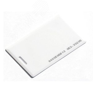 Карта Mifare Clamshell с прорезью, c печатью ID номера 0750 IronLogic