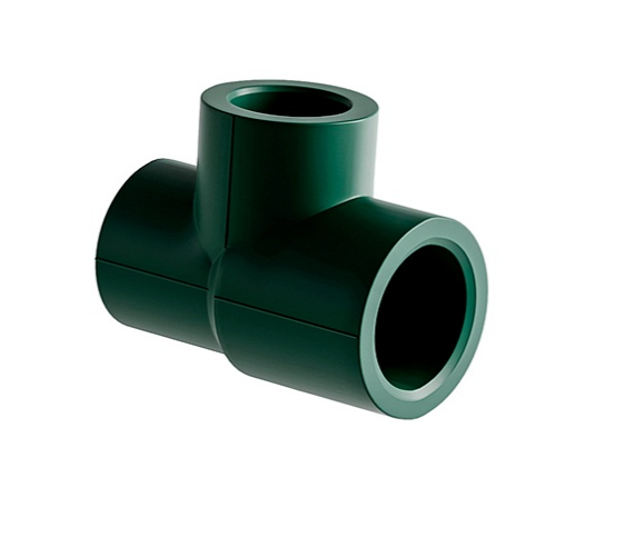 Тройник переходной под разный диаметр SLTFTBF29075GR Тройник SLT BLOCKFIRE PP-R переходной 90×75×90