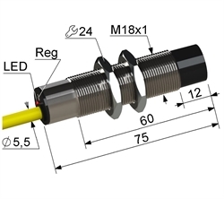 Датчик емкостной бесконтактный PS1-18M75-15N51-K