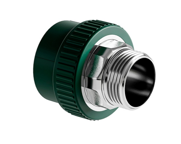 Муфта комбинированная (под ключ) SLTFMBF4636GR Муфта SLT BLOCKFIRE PP-R комб. НР 63×2" под ключ