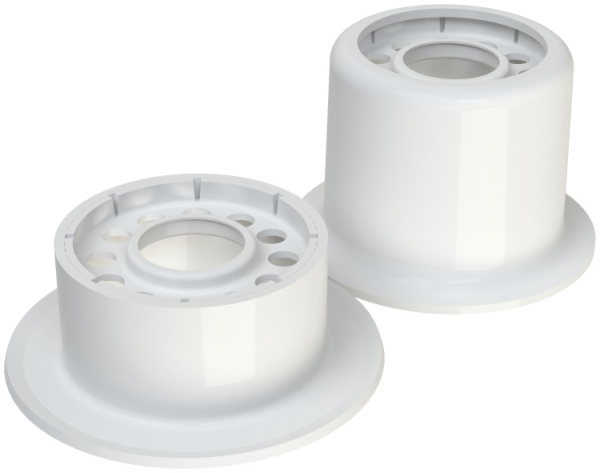 Устройство углубленного монтажа водяных оросителей с удлиненным патроном (L46 мм) цвет - белый (RAL 9016), для ор. Бриз