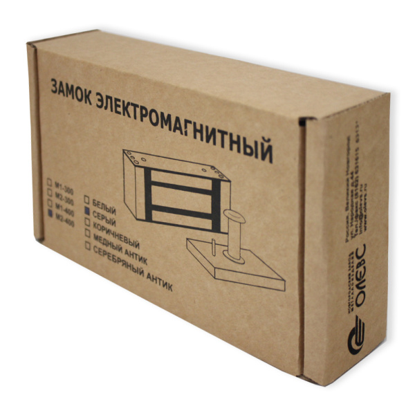 Замок электромагнитный М2-400 (серый)