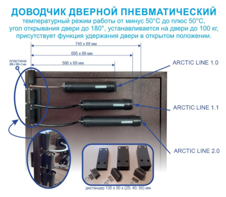 Доводчик дверной Arctic Line 2.0