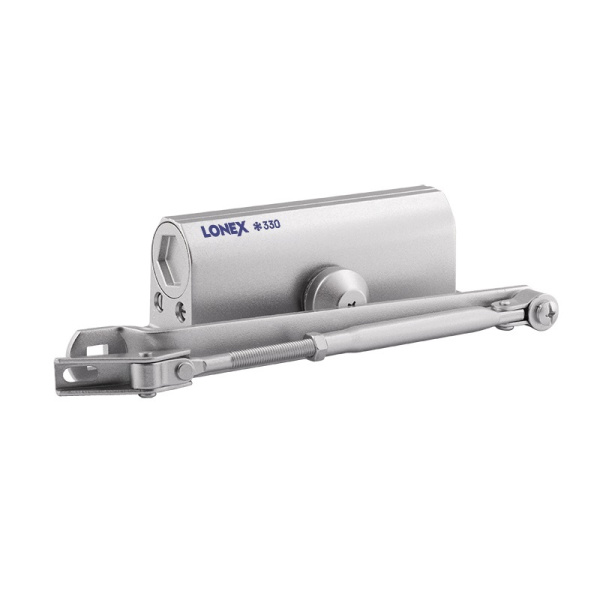 Доводчик дверной LONEX 330 (серебро)