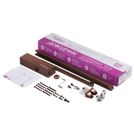 Доводчик дверной Нора-М 820 Slider (коричневый)