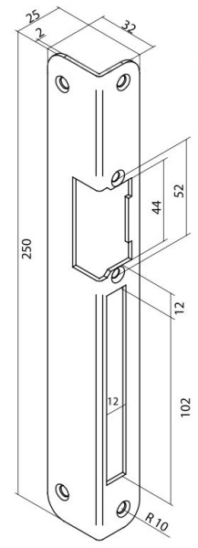 Планка ответная F 12 (A12)