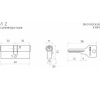 Механизм цилиндровый STD Z Л 60(30-30) (золото)