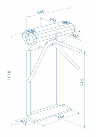 Электронная проходная PERCo-KT02.9B