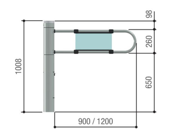 Стойка калитки 821SW-0010