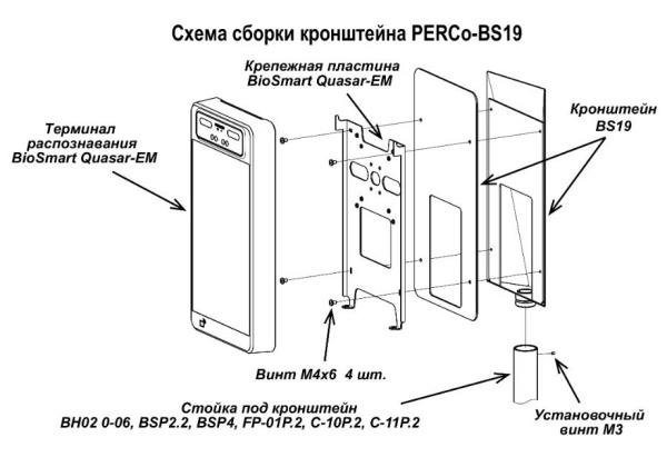 Кронштейн PERCo-BS19