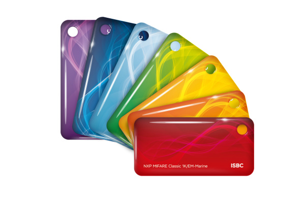 Бесконтактный брелок RFID-Брелок ISBC Em-marine+Mifare Classic 1K (красный)