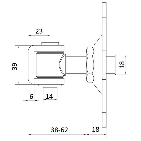 Петля регулируемая HP 18 O (1700100)