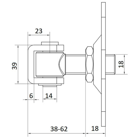 Петля регулируемая HP 18 O (1700100)