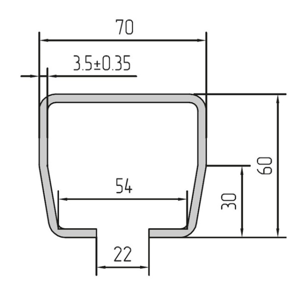 Направляющая балка SG.01.001.A (5,3м)