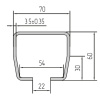 Направляющая балка SG.01.001.A (5,3м)