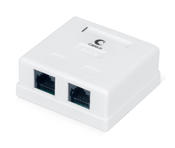 Розетка Ethernet WS-8P8C-Cat.5e-2 (7247c)