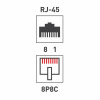 06-0105-C ∙ Розетка сетевая LAN, на стену, (2 гнездо 8Р8С (Rj-45), 5e кат) Rexant ∙ кратно 10 шт