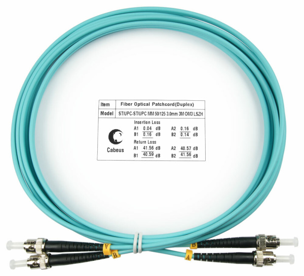 Патч-корд оптический FOP-50-ST-ST-3m (7586c)