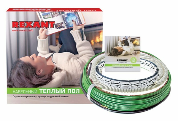 Тёплый пол 51-0507-3 ∙ Теплый пол REXANT Slim RNB-105-1900 (1900Вт/105м/ S обогрева, м2: 8,5-12,5) (двухжильный)