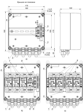 Коробка монтажная КМ-8