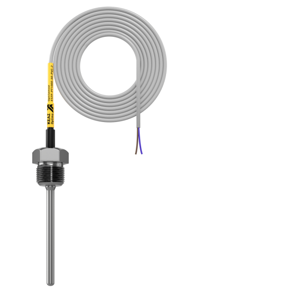 Датчик температуры промышленный КЭАЗ 286496 OptiSensor ESTF-PT1000-80-PVC-2