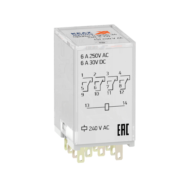 Реле промежуточное КЭАЗ 330072 OptiRel G RP55-34-220D-6-CO/TI