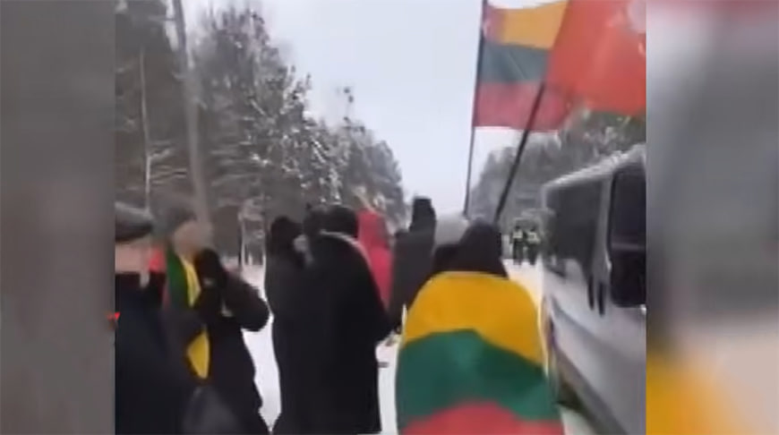 Жители Литвы вышли на протест против строительства военного полигона у границы с Беларусью