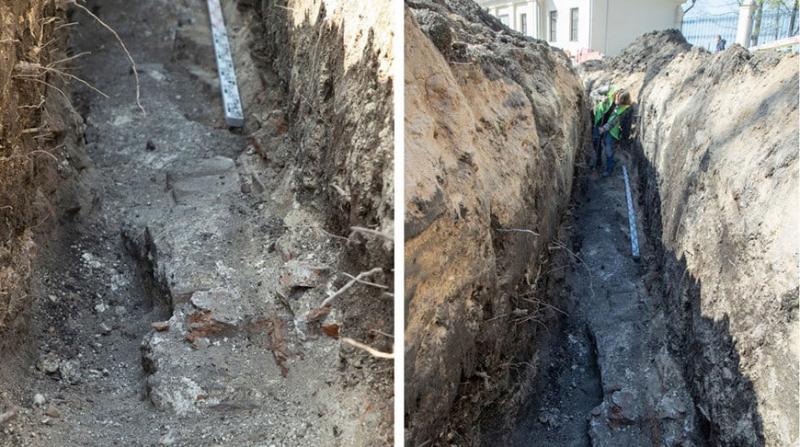 Старинный фундамент, обнаруженный у стен Нового замка, оказался церковью XII века