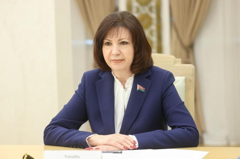 Віншаванне старшыні Савета Рэспублікі Нацыянальнага сходу Рэспублікі Беларусь Наталлі Качанавай са Светлым Хрыстовым Уваскрэсеннем 