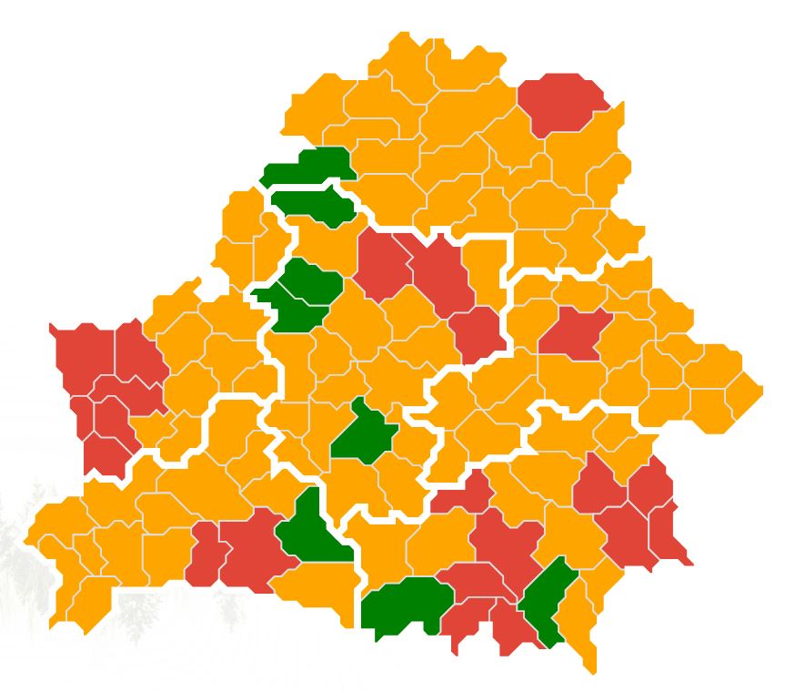 В шести районах Гродненской области запрещено посещать леса