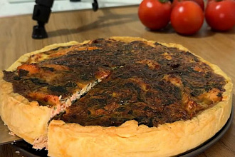 Хруст теста, нежность сливок, вкус лосося — рецепт идеального киша